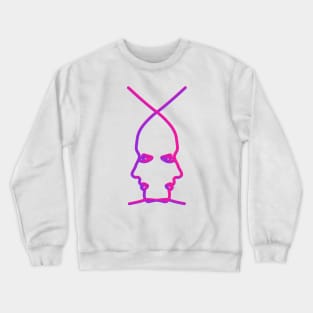 Two face one line Crewneck Sweatshirt